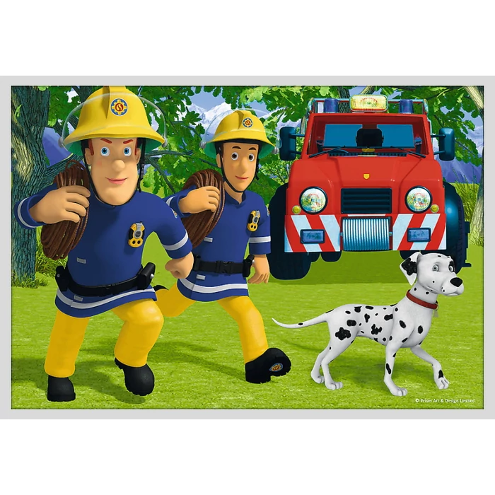 Trefl 90382 - Sam, a tűzoltó - Akcióban - 10 az 1-ben puzzle (20,35,48 db-os)