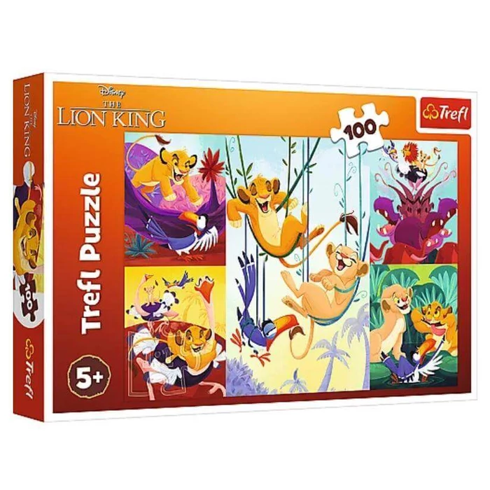 Trefl 16478 - Disney Oroszlánkirály - Brave King of the jungle - 100 db-os puzzle