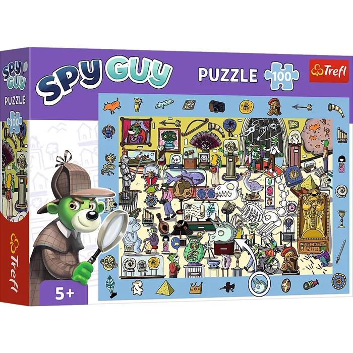 Trefl 15595 - Spy Guy - Nyomozás a múzeumban - 100 db-os puzzle