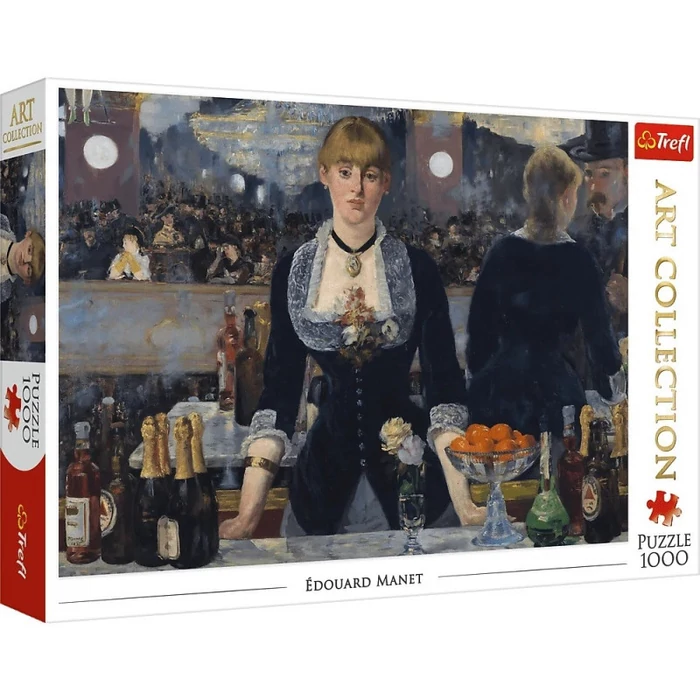 Trefl 10819 - Art puzzle - Edouard Manet. Bár a Folies Bergere - 1000 db-os puzzle