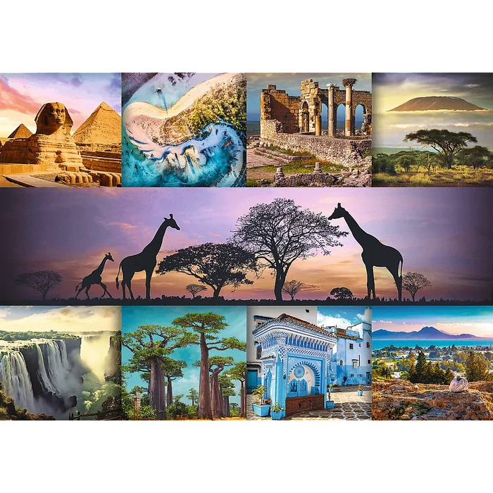 Trefl 10792 - Premium Quality puzzle - Afrika kollázs - 1000 db-os puzzle