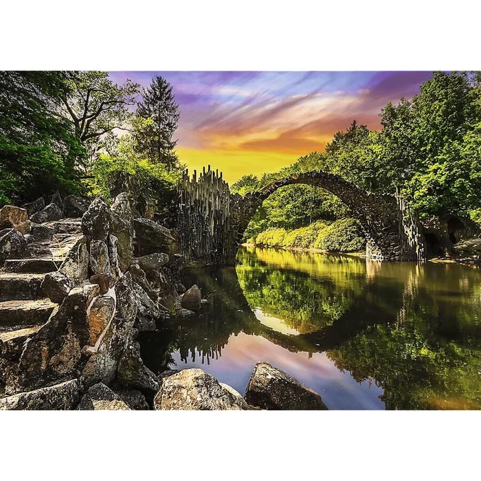 Trefl 10811 - Odyssey - Rakotz-híd, Németország - 1000-db-os Premium Plus puzzle