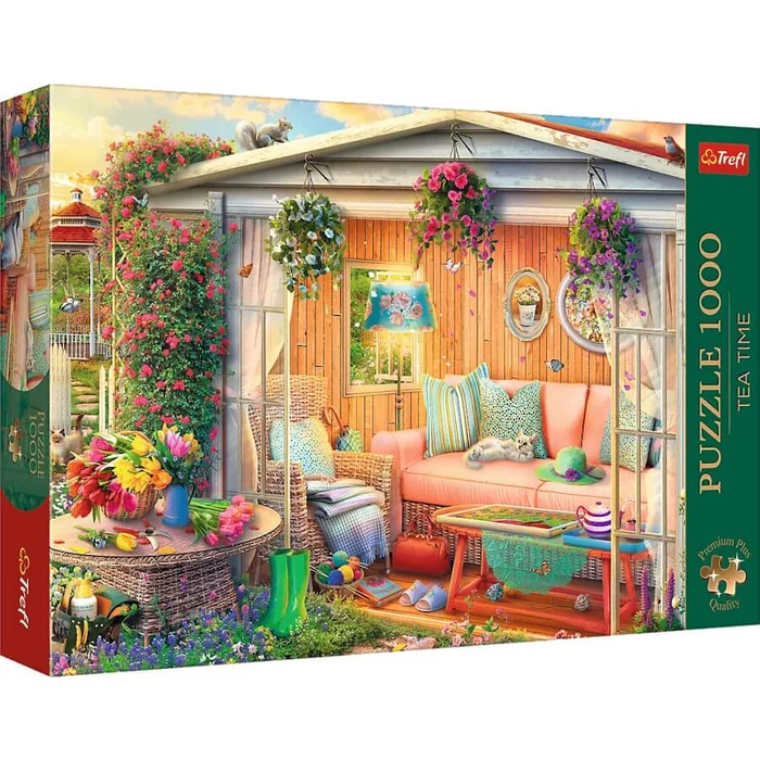 Trefl 10801 - Tea Time - Kedvenc helyem! - 1000-db-os Premium Plus puzzle
