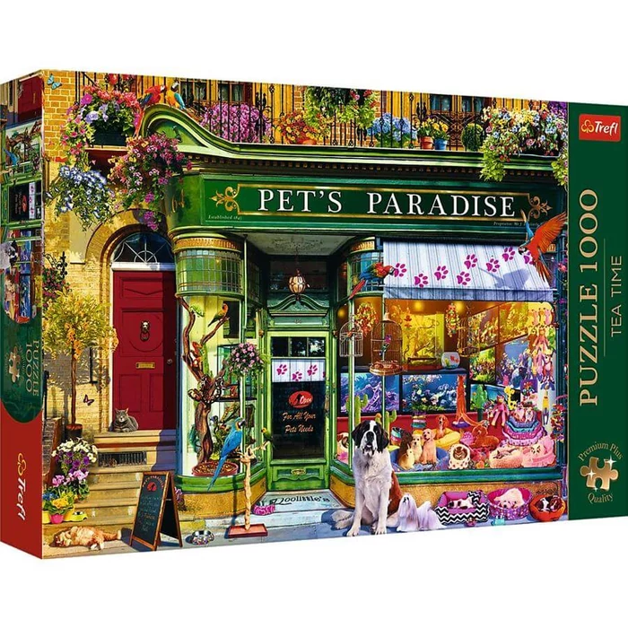 Trefl 10841 - Tea Time - Kisállat paradicsom - 1000 db-os Premium Plus puzzle