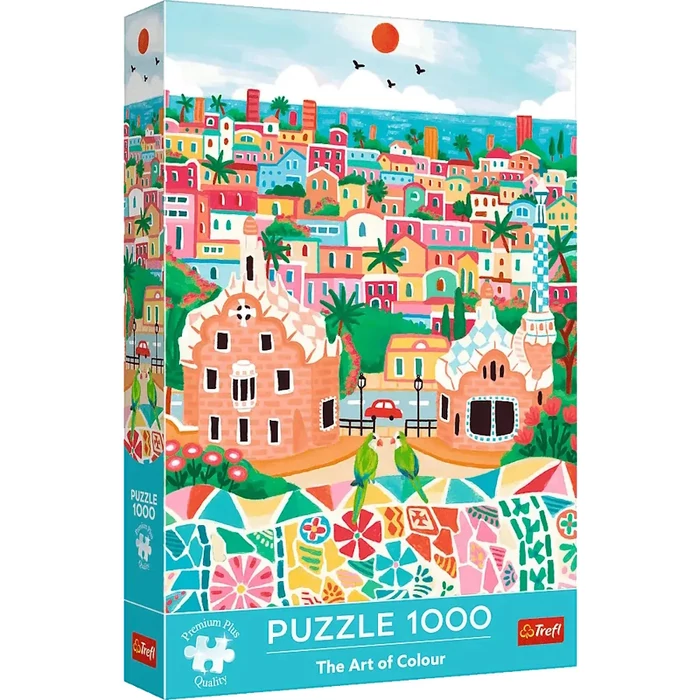 Trefl 10894 - The Art of Colour - Barcelona - Hiszpania - 1000 db-os Premium Plus puzzle