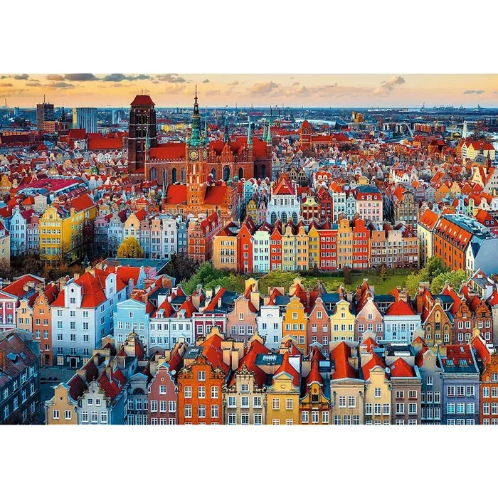 Trefl 10856 - View on Gdańsk, Poland - 1000 db-os Premium Plus puzzle