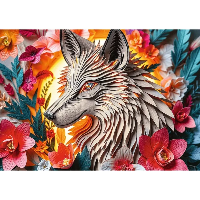 Trefl 40041 - 40 Éves Jubileum - Farkas - 1000 db-os Paper Art puzzle