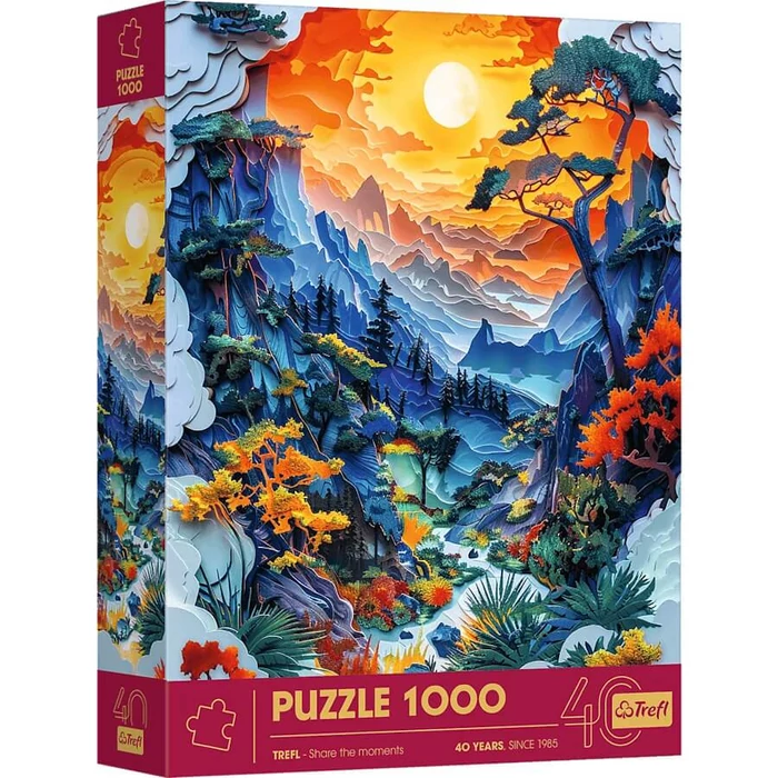 Trefl 40045 - 40 Éves Jubileum - Völgy - 1000 db-os Paper Art puzzle