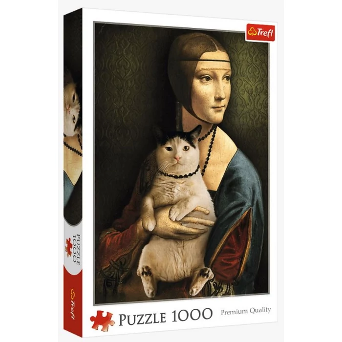 Trefl 10663 - Hölgy macskával - 1000 db-os puzzle