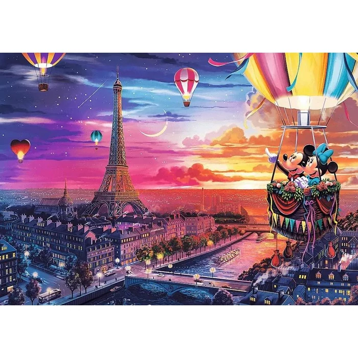 Trefl 10917 - Mickey és Minnie Párizsban - 1000 db-os puzzle