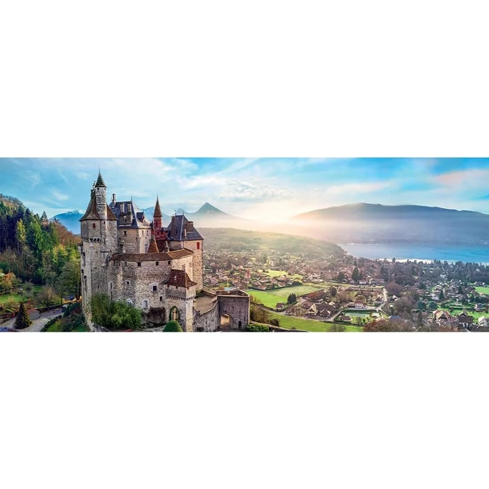 Trefl 29055 - Menthon kastély, Franciaország - 1000 db-os panoráma puzzle