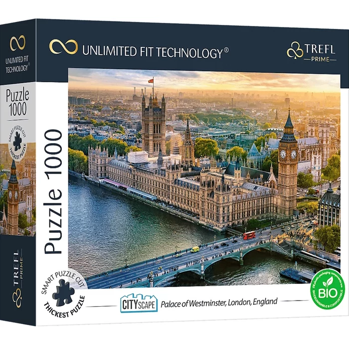 Trefl 10705 - Cityscape - Palace of Westminster, London, England - 1000 db-os UFT Prime puzzle