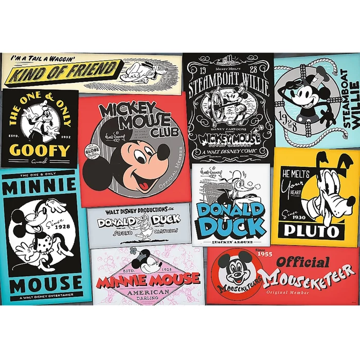 Trefl 10761 - Disney 100 - Disney Retro Posters - 1000 db-os UFT Prime puzzle