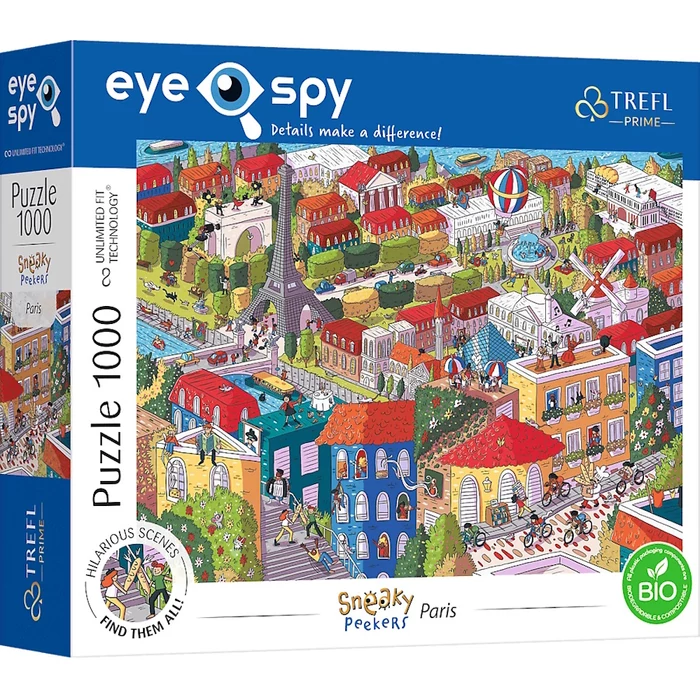 Trefl 10712 - EYE-SPY - SNEAKY PEEKERS - Paris, France - 1000 db-os UFT Prime puzzle