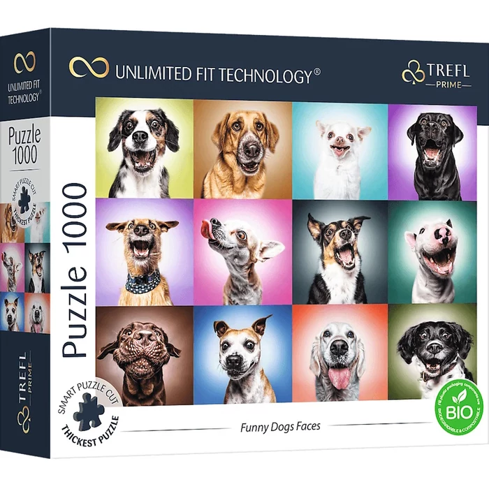 Trefl 10706 - Funny Dogs Faces - 1000 db-os UFT Prime puzzle