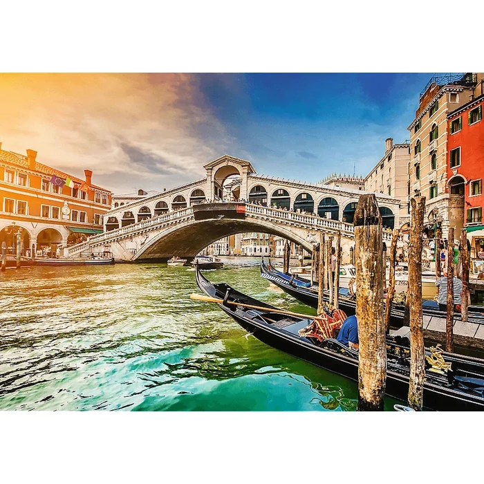 Trefl 10692 - Romantic Sunset - Rialto Bridge, Venice, Italy - 1000 db-os UFT Prime puzzle