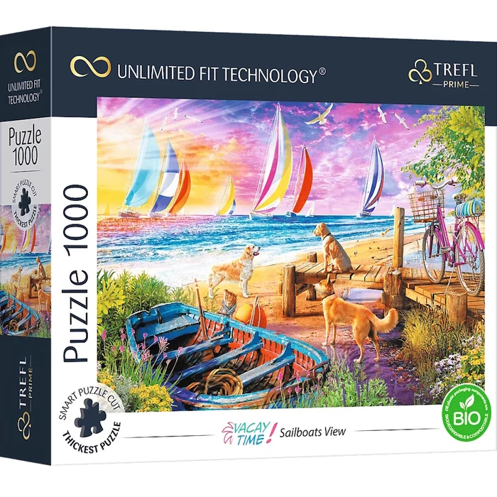 Trefl 10697 - Vacay Time - Sailboats View - 1000 db-os UFT Prime puzzle