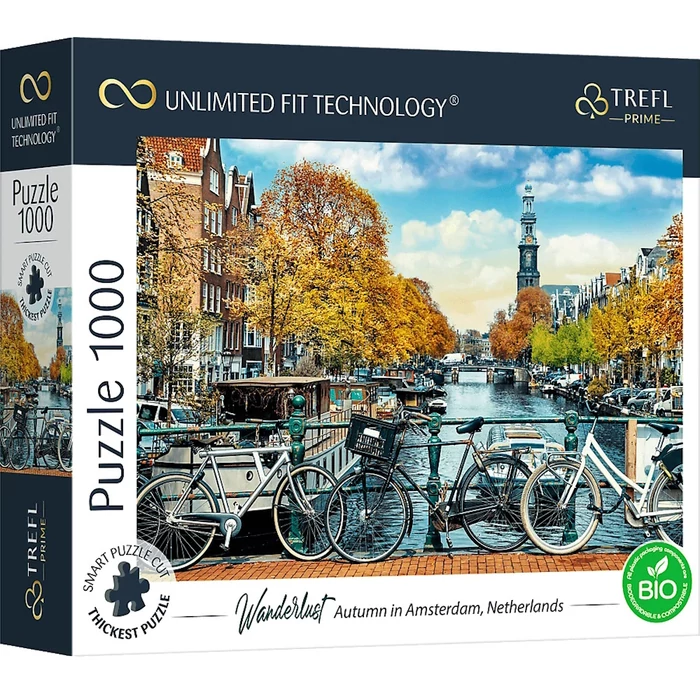 Trefl 10702 - Wanderlust - Autumn in Amsterdam, Netherlands - 1000 db-os UFT Prime puzzle