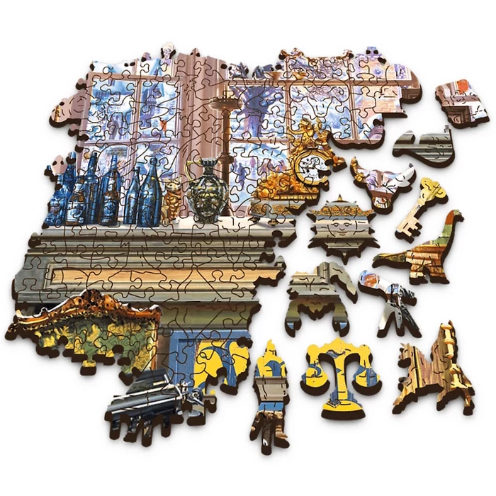 Trefl 1000 db-os Wood Craft Prémium Fa Puzzle - Antikvárium (20175)