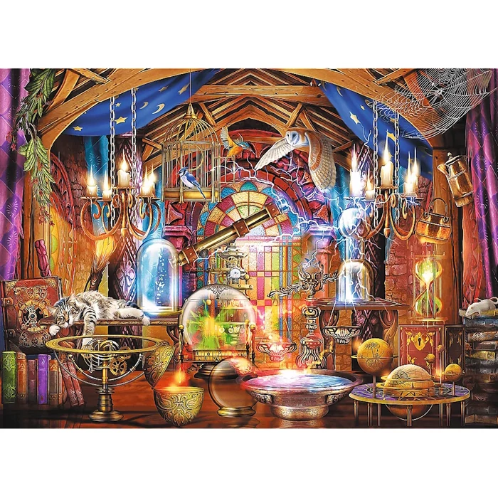 Trefl 1000 db-os Wood Craft Prémium Fa Puzzle - Varázslatos szoba (20146)