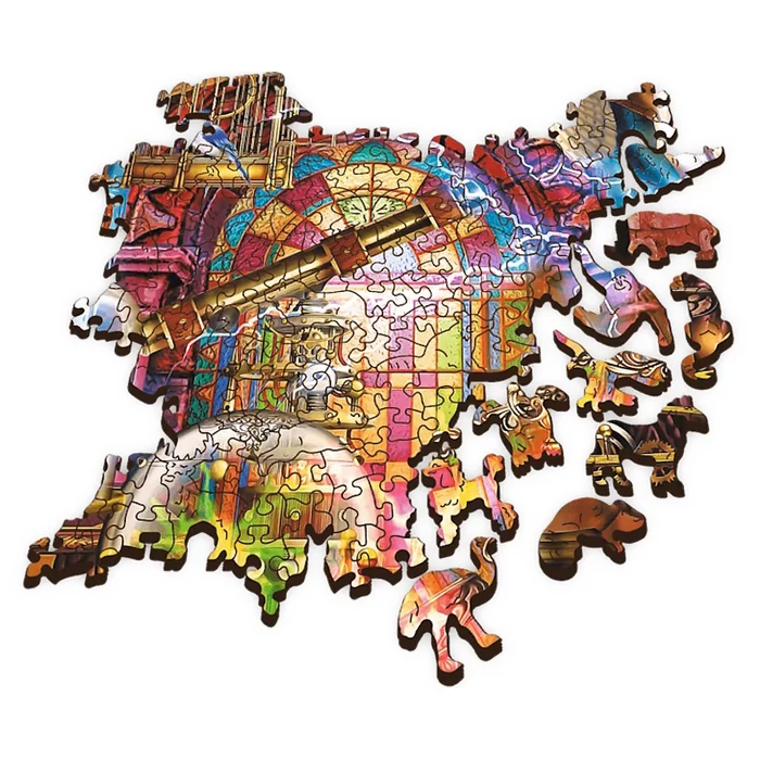 Trefl 1000 db-os Wood Craft Prémium Fa Puzzle - Varázslatos szoba (20146)