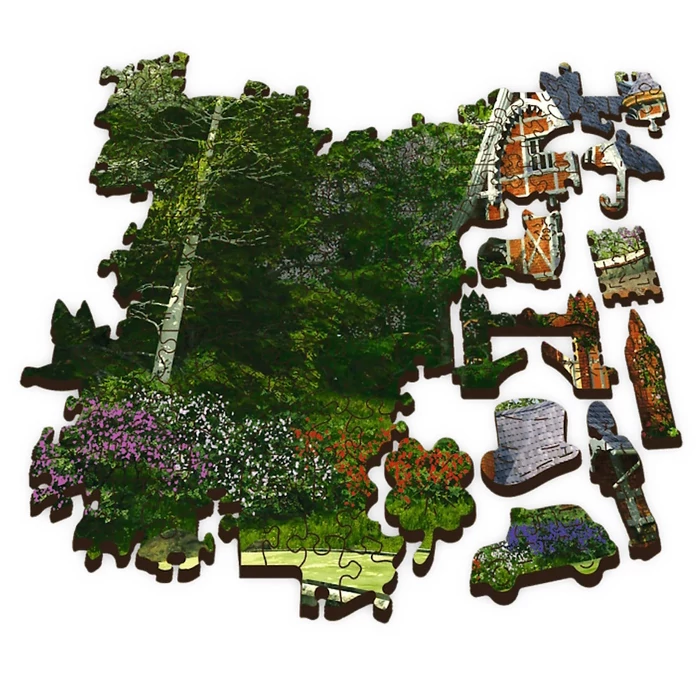 Trefl 1000 db-os Wood Craft Prémium Fa Puzzle - Viktoriánus ház (20145)