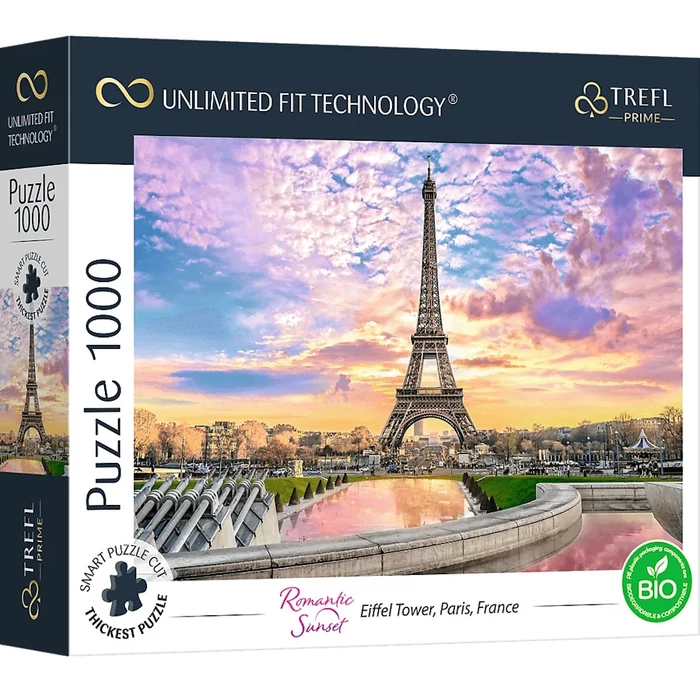 Trefl 10693 - Romantic Sunset - Eiffel Tower, Paris, France - 1000 db-os UFT Prime puzzle