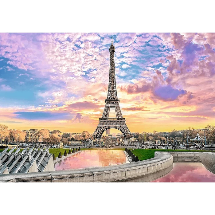 Trefl 10693 - Romantic Sunset - Eiffel Tower, Paris, France - 1000 db-os UFT Prime puzzle