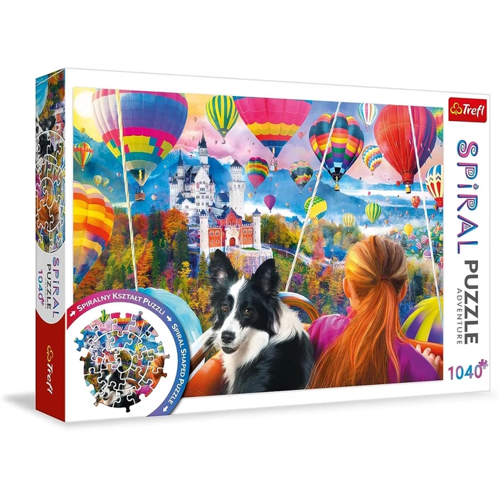 Trefl 40018 - Hőlégballon fesztivál - 1040 db-os Spirál puzzle