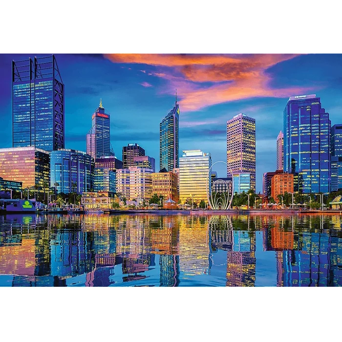 Trefl 26190 - A város tükörképe, Perth, Australia - 1500 db-os UFT Prime puzzle - Cityscape