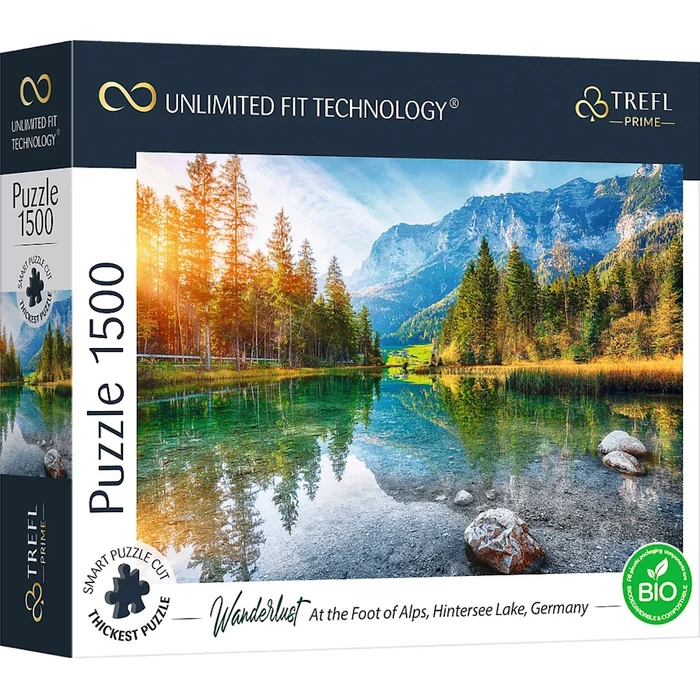 Trefl 26193 - Wanderlust - Az Alpok lábánál, Hintersee tó, Németország - 1500 db-os UFT Prime puzzle