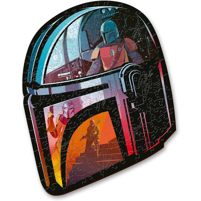 Trefl 20186 - Star Wars  - Mandalorian - 160 db-os Wood Craft Prémium Fa Puzzle
