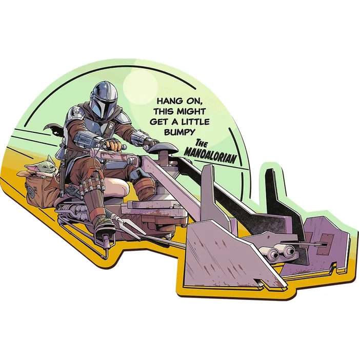Trefl 20187 - Star Wars - Mandalorian - 160 db-os Wood Craft Prémium Fa Puzzle