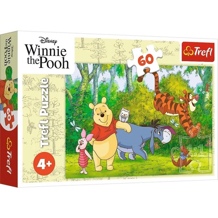 Trefl 17411 - Micimackó és barátai - 60 db-os puzzle - Puzzle 31-60 db