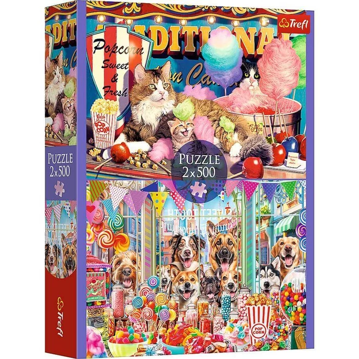 Trefl 37495 - Fluffy friends - 2 x 500 db-os puzzle