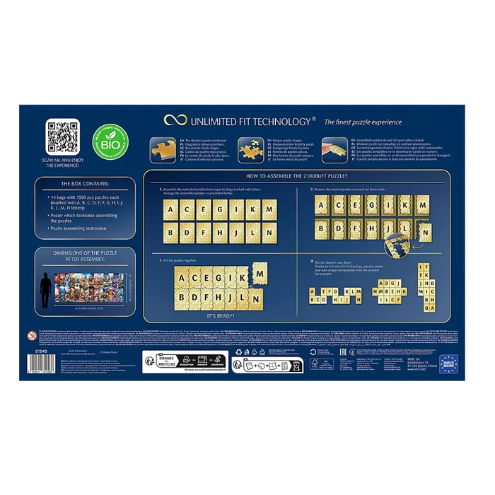 Trefl 81040 - Földi krónikák - Teremtés a jövőbe - 21000 db-os UFT puzzle