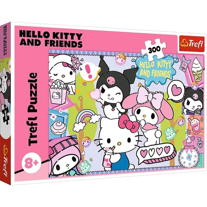 Trefl 23039 - Hello Kitty és barátai - Őrült trió - 300 db-os puzzle