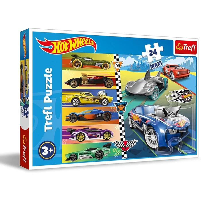 Trefl 14362 - Hot Wheels - 24 db-os Maxi puzzle