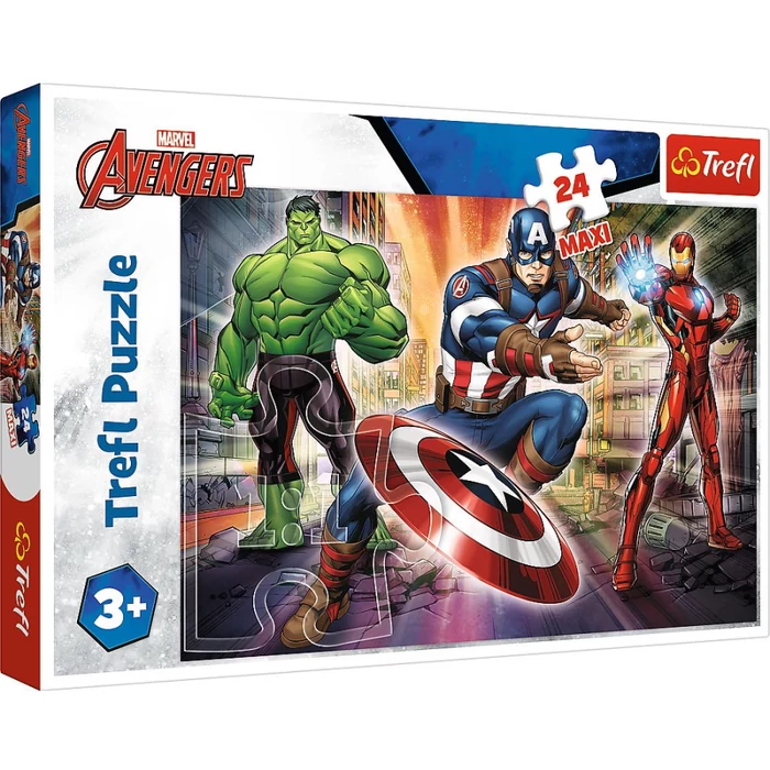Trefl 14321 - Marvel - Avengers - Bosszúállók - 24 db-os Maxi puzzle