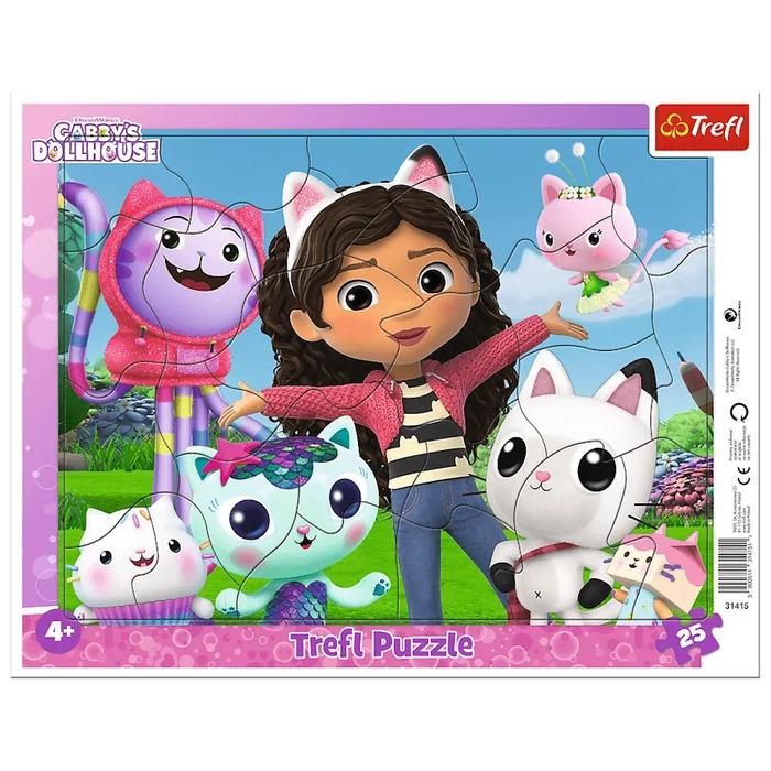 Trefl 31415 - Gabi babaháza - Ismerkedj meg Gabival és barátaival - 25 db-os puzzle
