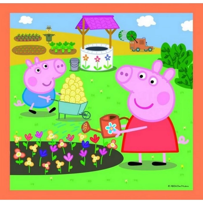 Trefl 34852 - A találékony Peppa malac - 3 az 1-ben puzzle (20,36,50 db-os)
