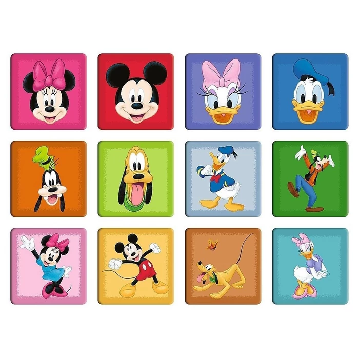 Trefl 93344 - Mickey Mouse - 2 az 1-ben puzzle és memóriajáték