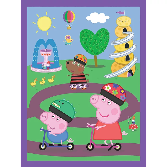 Trefl 93331 - Peppa malac - 2 az 1-ben puzzle és memóriajáték
