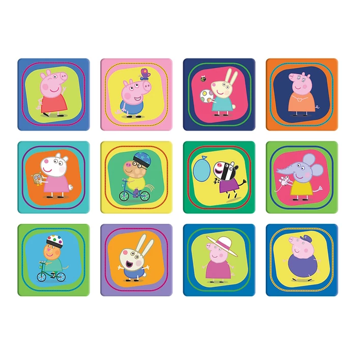 Trefl 93331 - Peppa malac - 2 az 1-ben puzzle és memóriajáték
