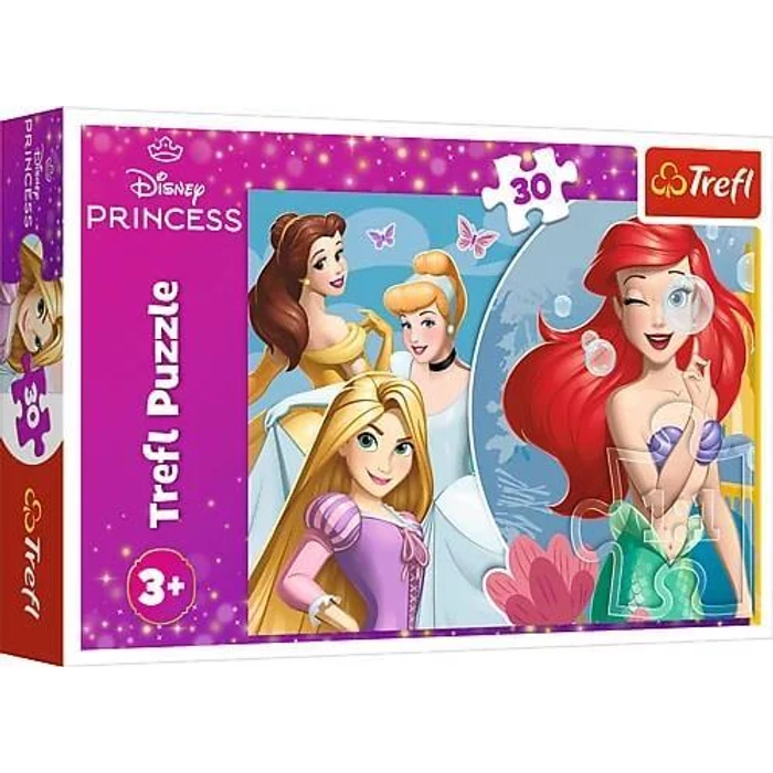 Trefl 18308 - Disney Princess - Gyönyörű hercegnők - 30 db-os puzzle