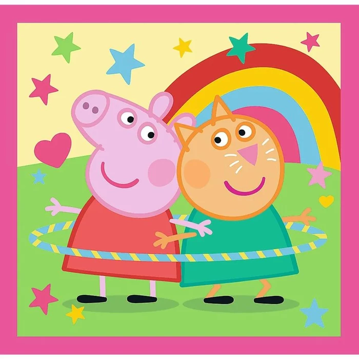 Trefl 34873 - Peppa malac - 3 az 1-ben (20, 36, 50 db-os) puzzle