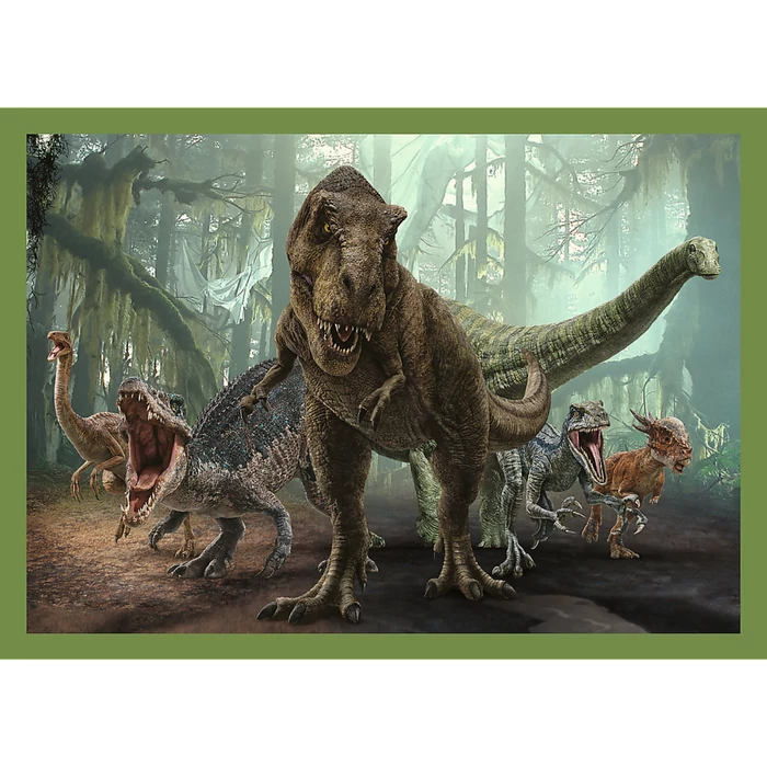Trefl 4 az 1-ben puzzle (35,48,54,70 db-os) – Jurassic World (34607)