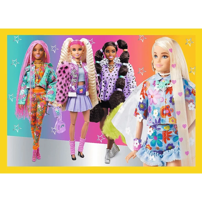Trefl 34626 - Disney Princess - Barbie - 4 az 1-ben puzzle (35,48,54,70 db-os)