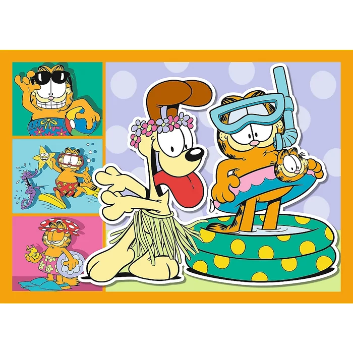 Trefl 34673 - Garfield - 4 az 1-ben puzzle (35,48,54,70 db-os)