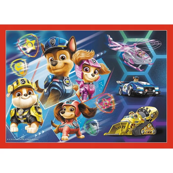 Trefl 34374 - Mancs őrjárat - A városban - 4 az 1-ben puzzle (35,48,54,70 db-os)